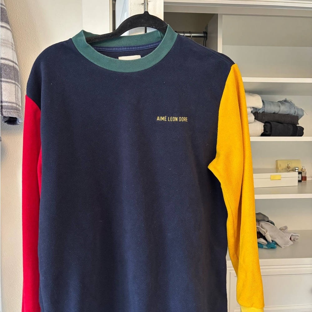Aime Leon Dore Colorblock Fleece Long Sleeve Shirt
